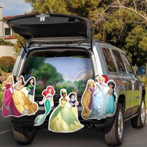 Princess Trunk or Treat Decorative Kit Halloween Disney Vehicles or Walls 27 Pc